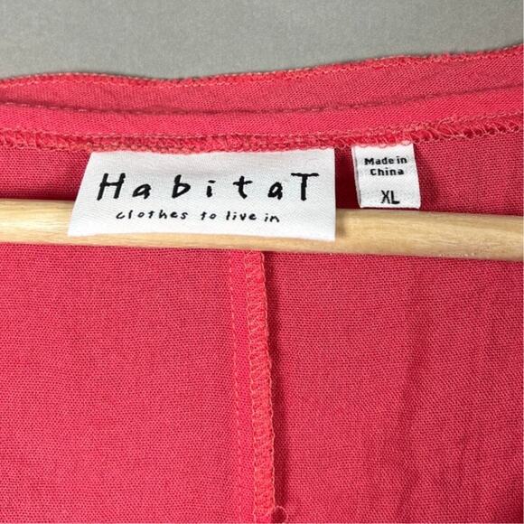 Habitat Pink Button-Up Women's Size XL - Picture 2 of 7